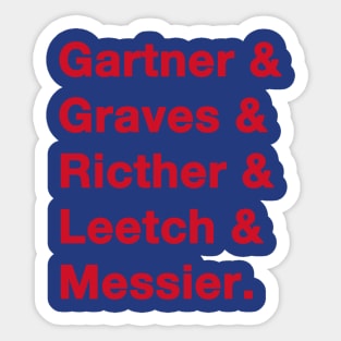 1990s Ranger Greats Red Sticker